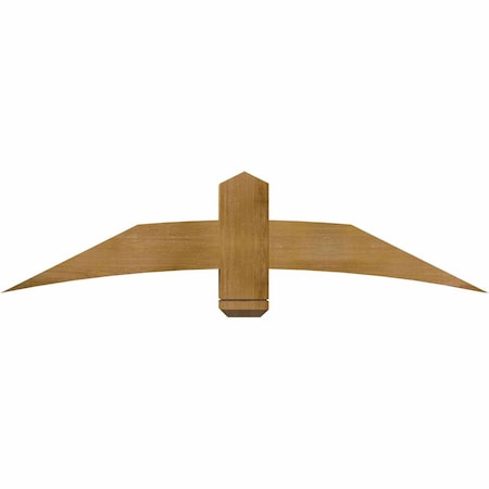 Ekena Millwork Bellingham Rough Sawn Timber Gable Bracket, Western Red Cedar, 60"W x 15"H x 6"D x 6"F, 6/12 Pitch GBW060X15X0606BEL00RWR